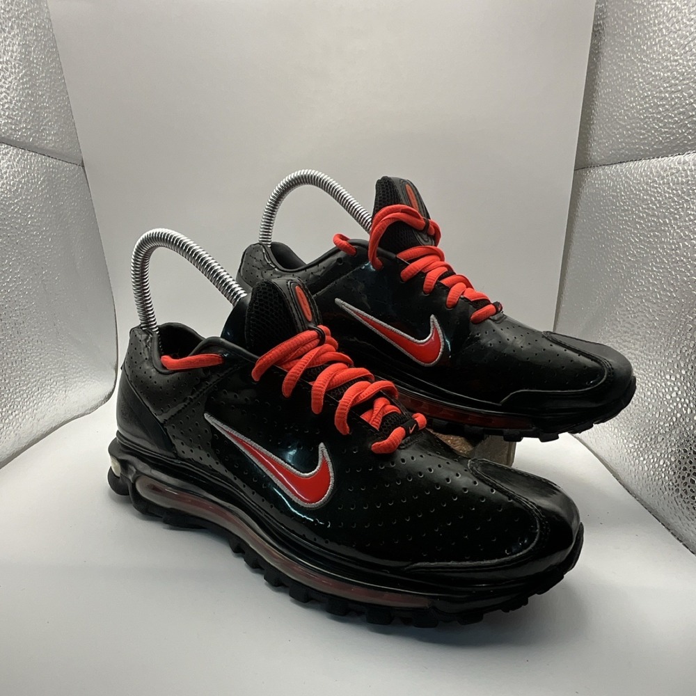 Nike Air Max 2003 Men's Athletic Sneaker Black Red Low Top‎ Lace Up 314976-003